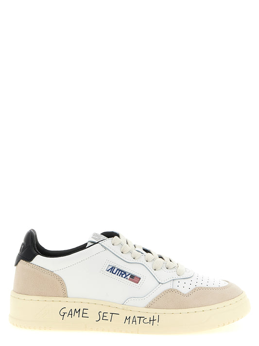 Multicolor Cowhide Athletic Sneakers