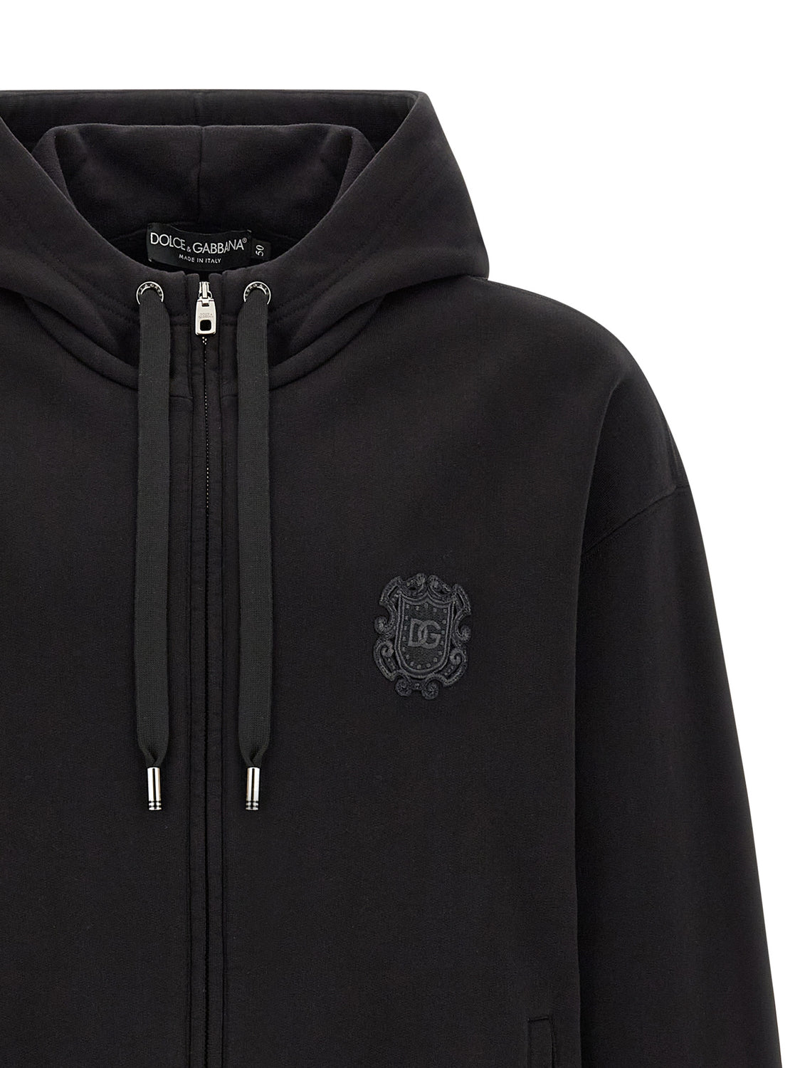 Black Cotton Sweatshirt