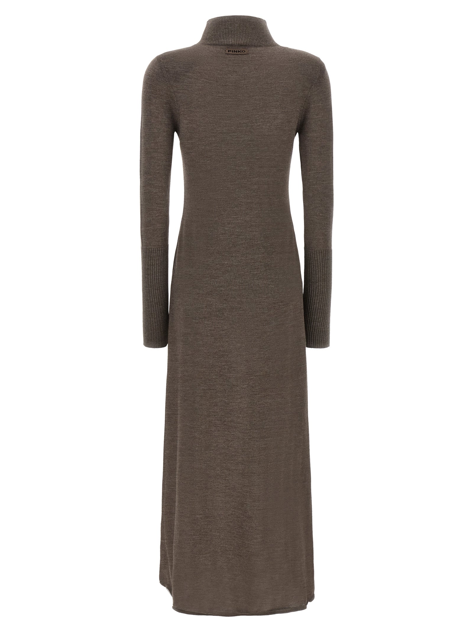 Beige Wool Long Dress