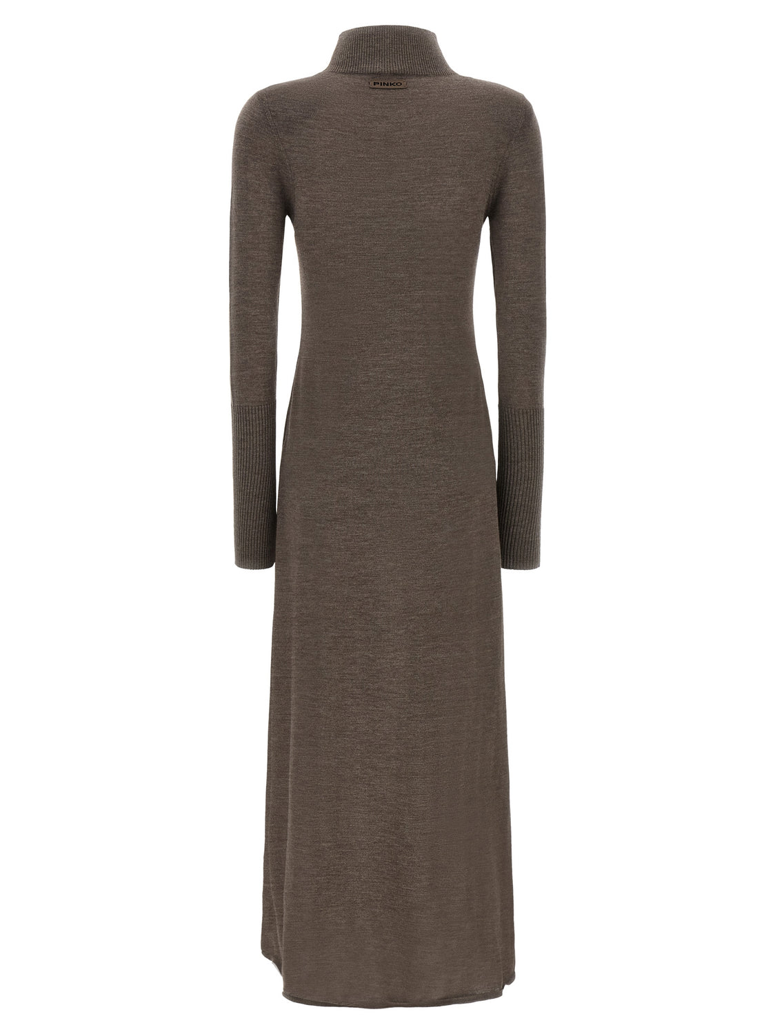 Beige Wool Long Dress