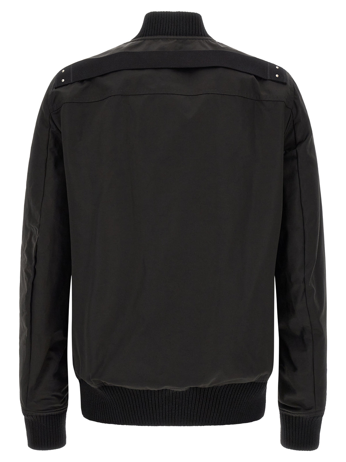 Black Nylon Bomber