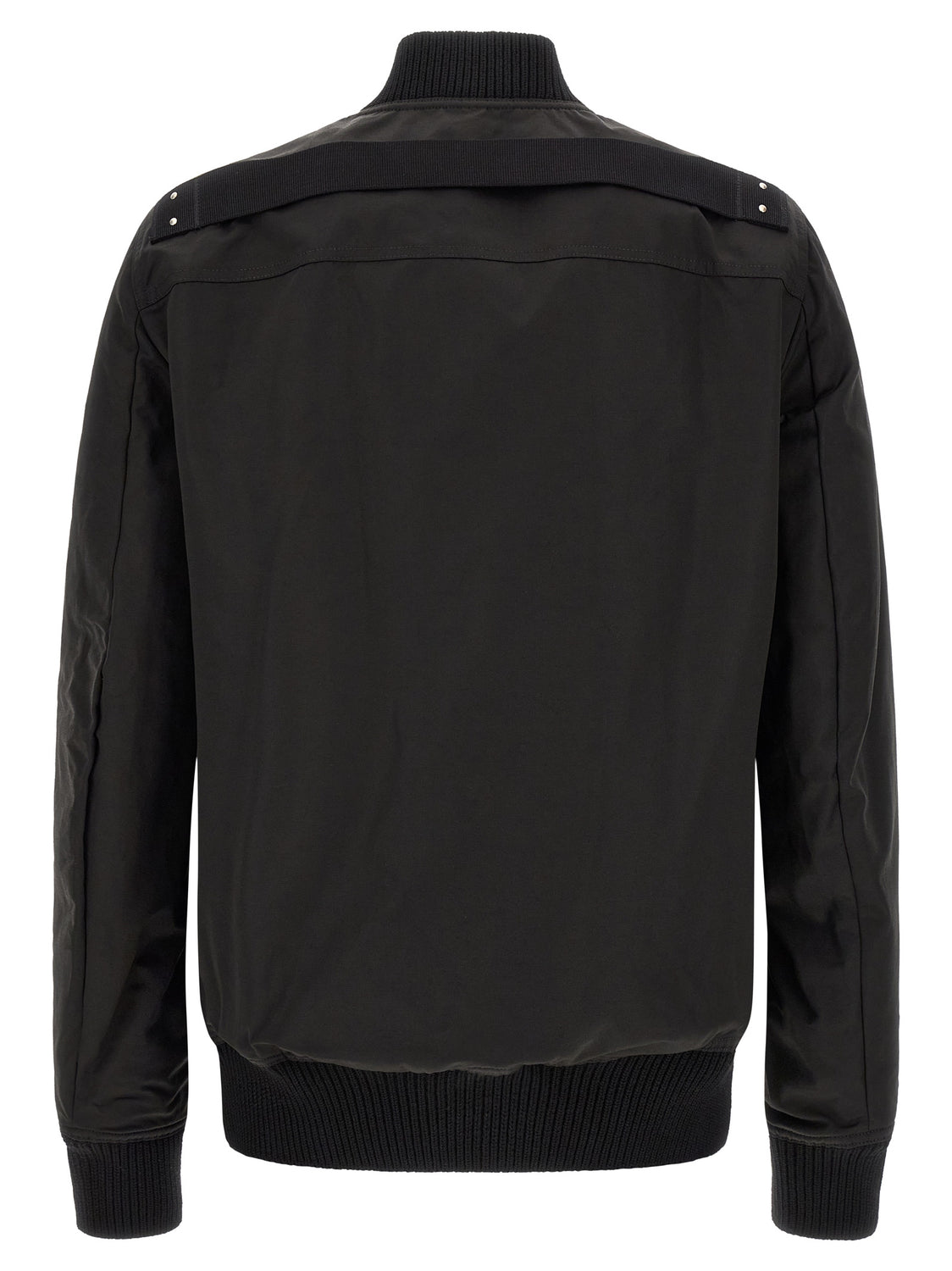 Black Nylon Bomber