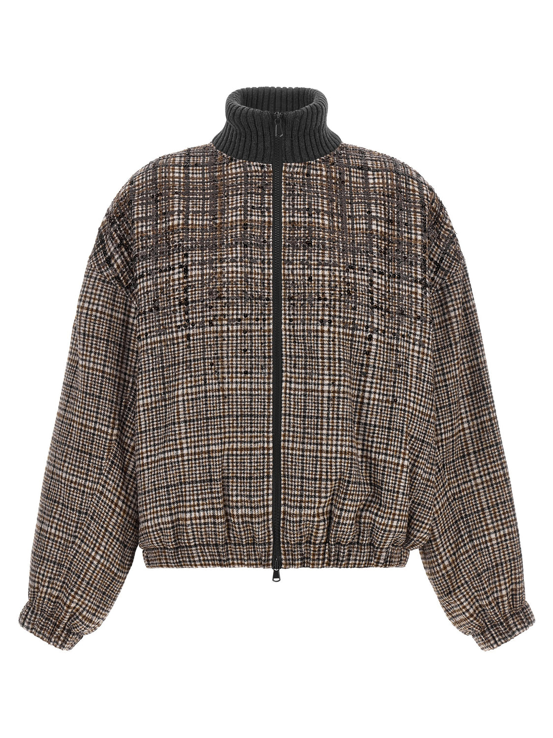 Brown Alpaca Leather Bomber
