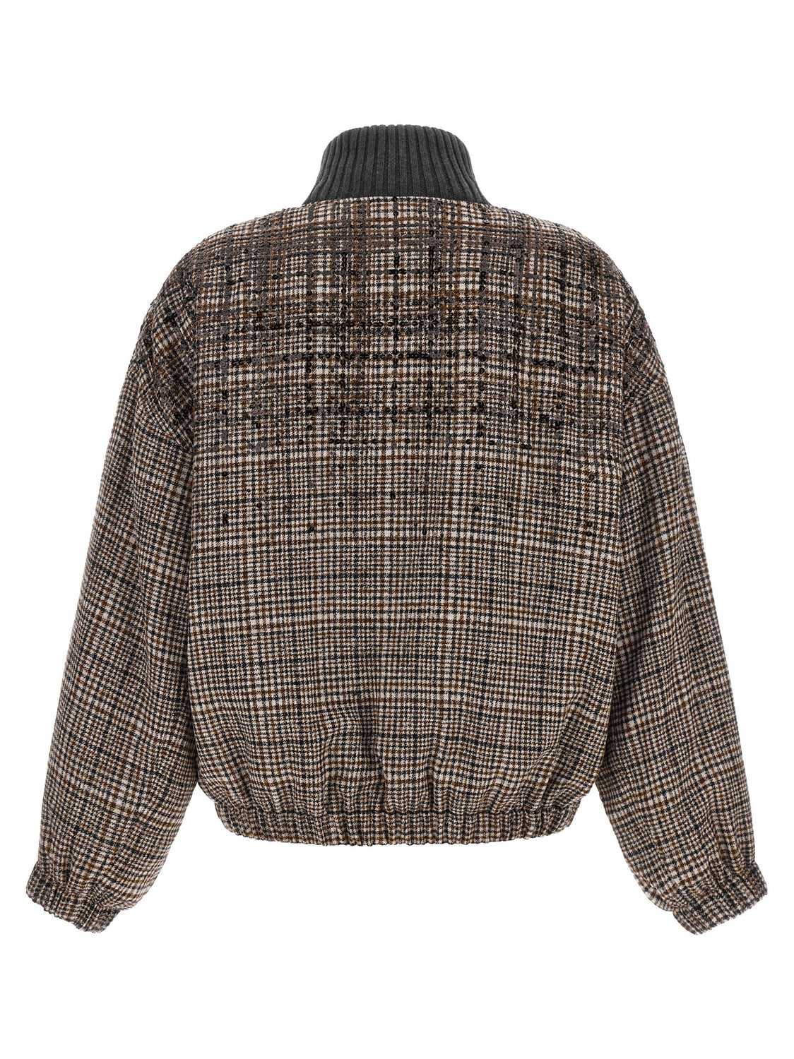 Brown Alpaca Leather Bomber