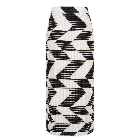 White Polyester Women Skirt