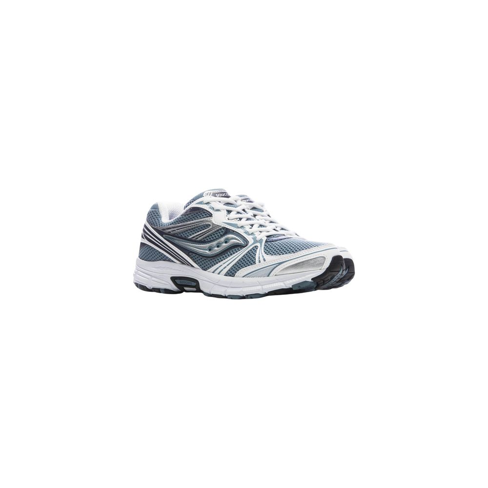 Blue Synthetic Athletic Sneakers