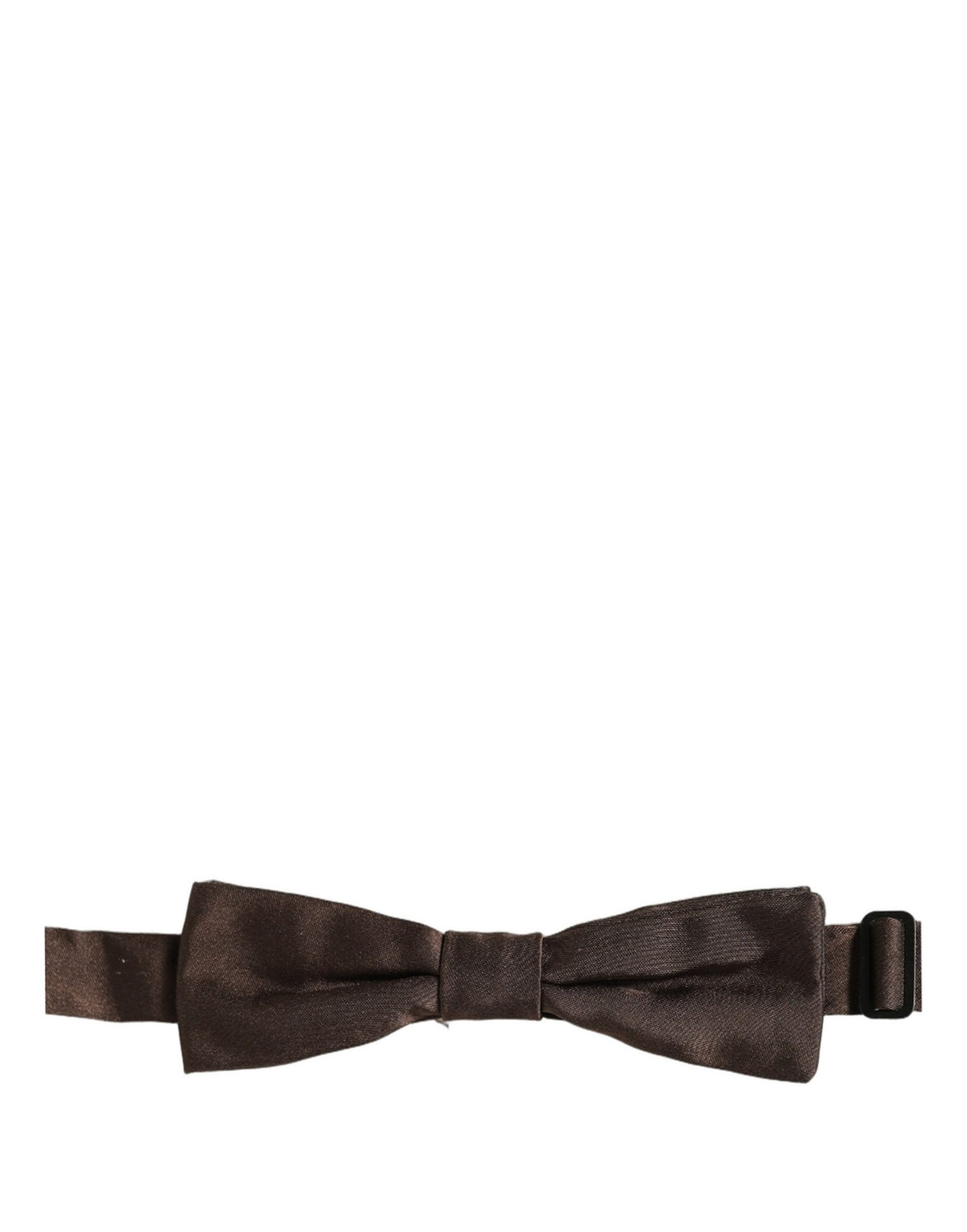Men Brown 100% Silk Adjustable Neck Papillon Bow Tie