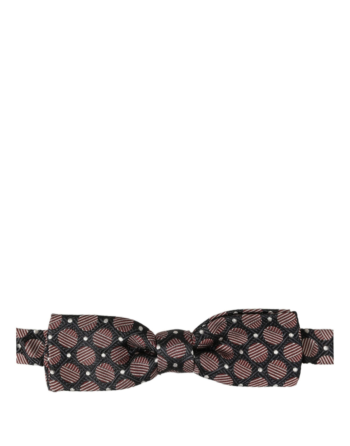 Multicolor Geometric Silk Adjustable Neck Papillon Bow Tie