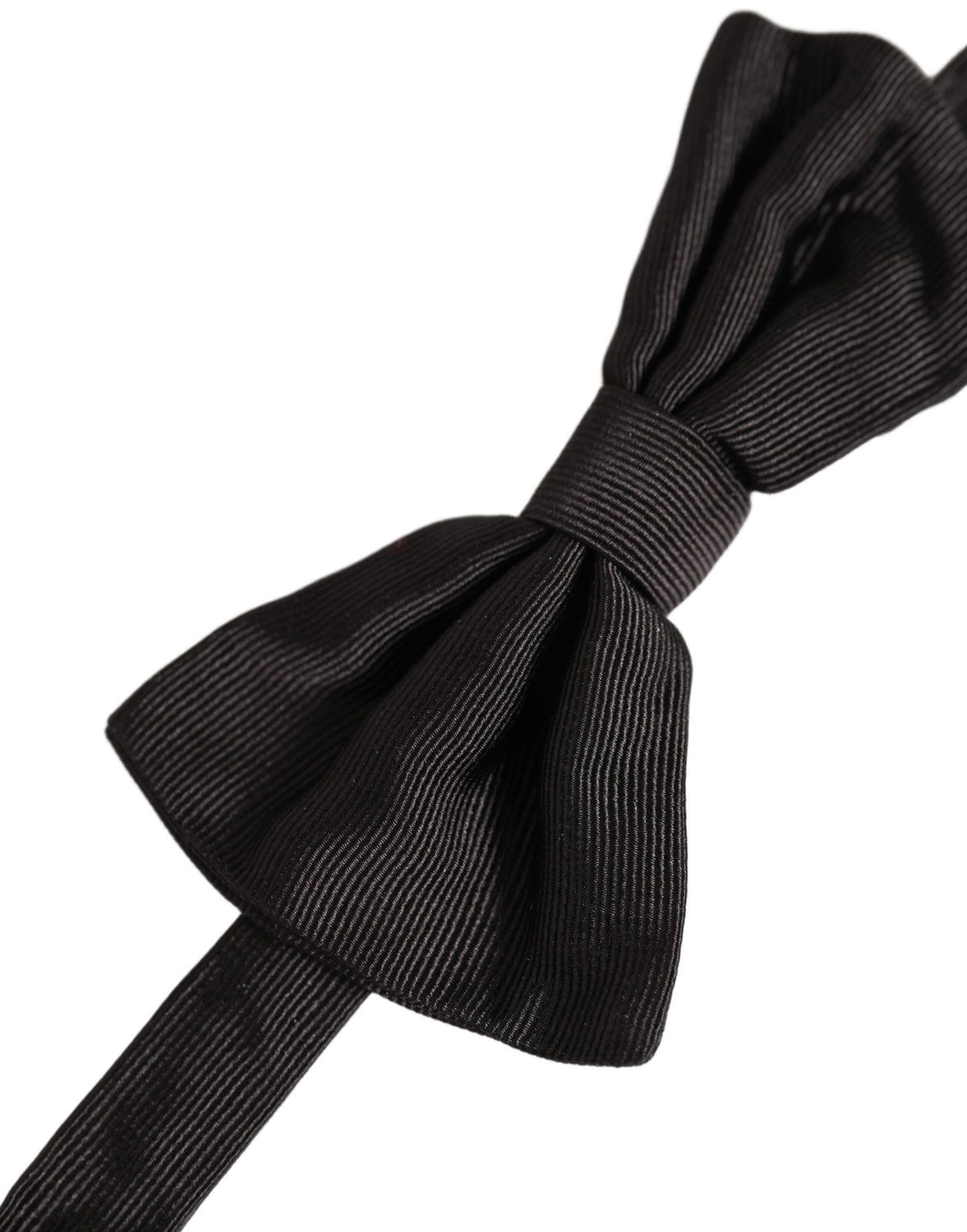 Men Black 100% Silk Adjustable Neck Papillon Bow Tie