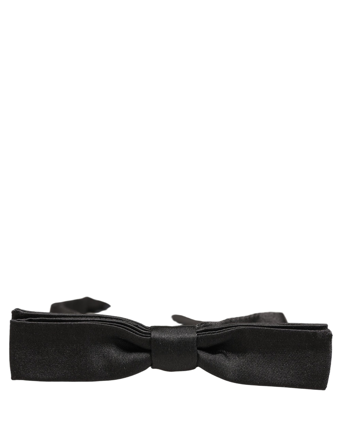 Men Black 100% Silk Adjustable Neck Papillon Bow Tie