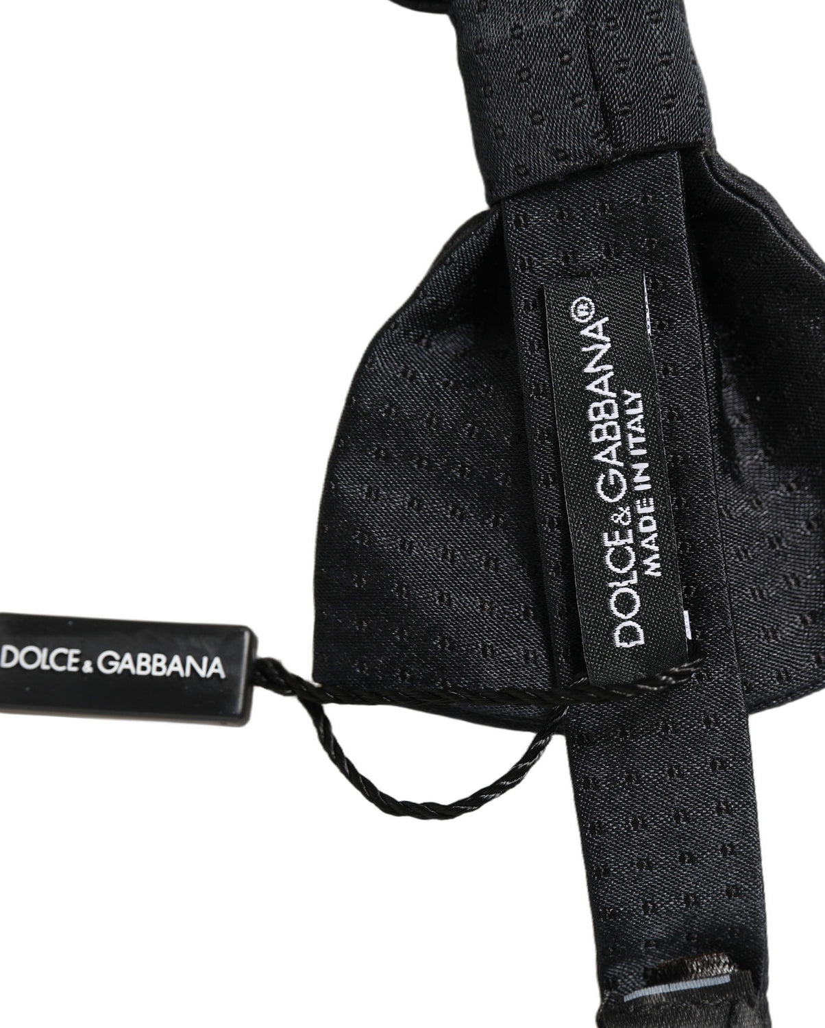 Men Black 100% Silk Adjustable Neck Papillon Bow Tie