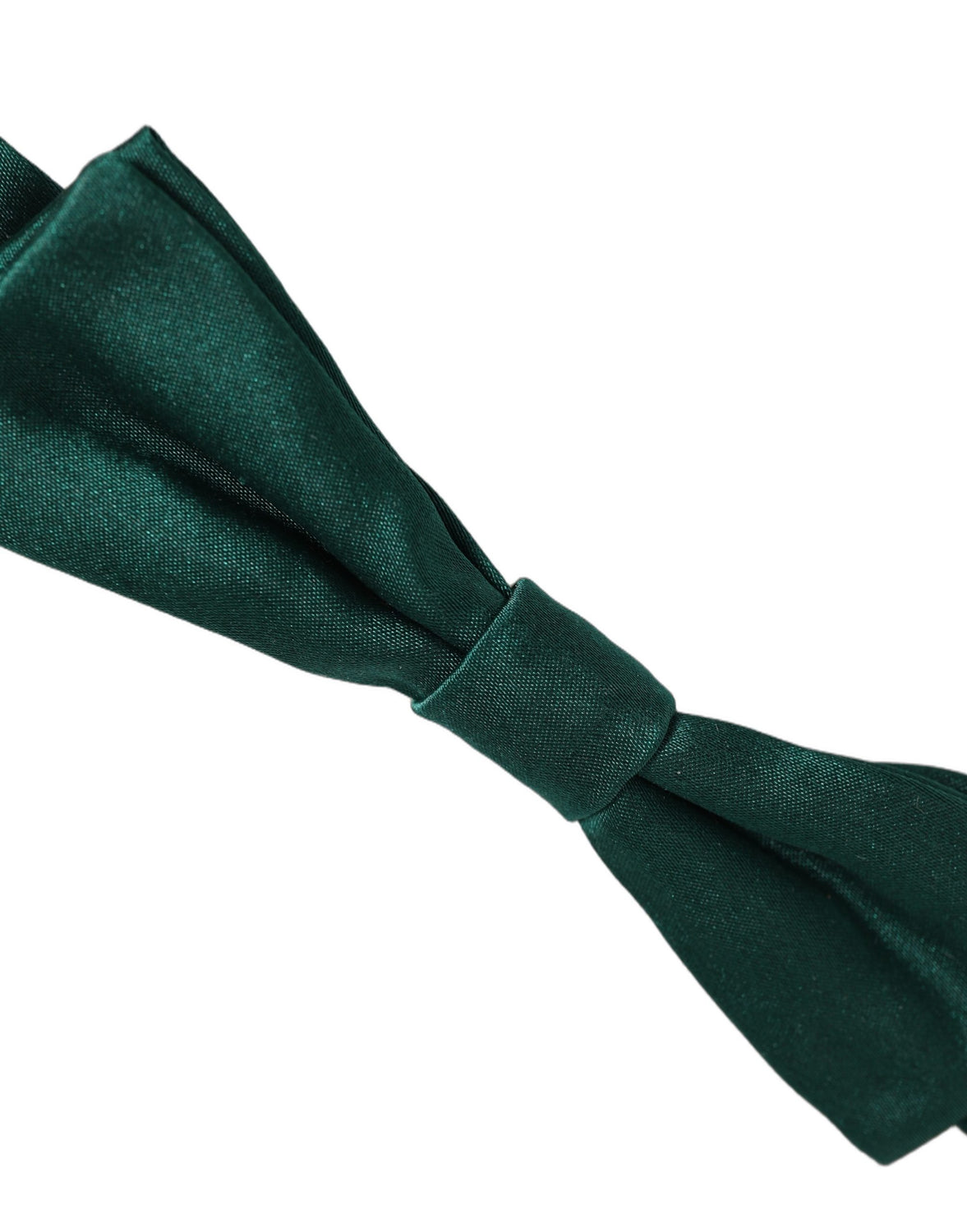 Men Green 100% Silk Adjustable Neck Papillon Bow Tie