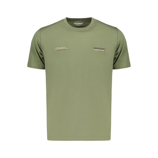 Green Cotton Men's T-Shirt