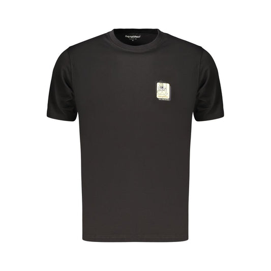 Black Cotton Men's T-Shirt