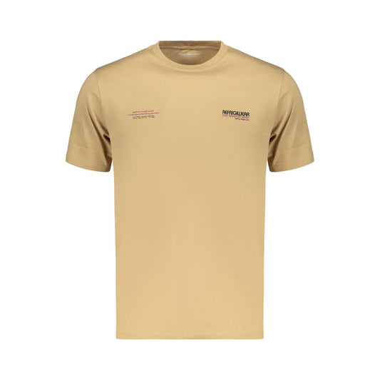 Brown Cotton Men's T-Shirt