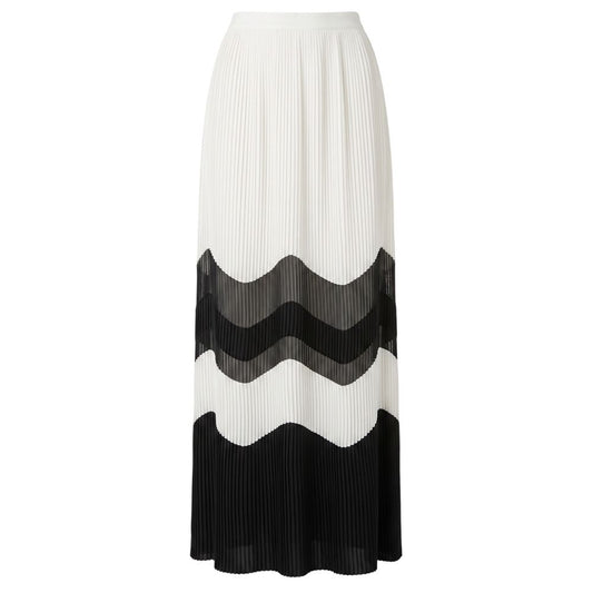 White Polyester Women Skirt