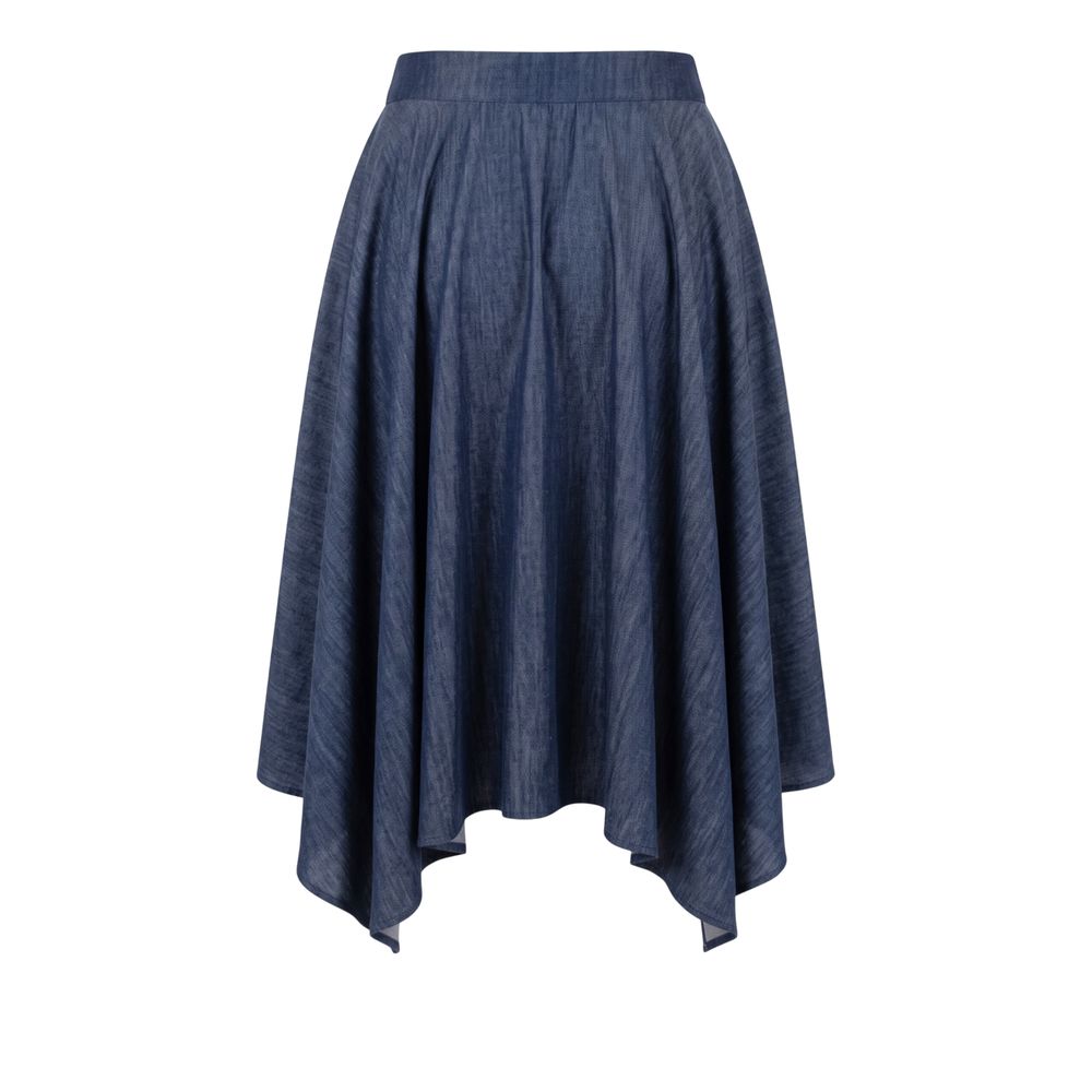 Blue Denim Women Skirt