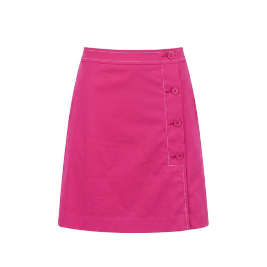 Pink Cotton Women Skirt