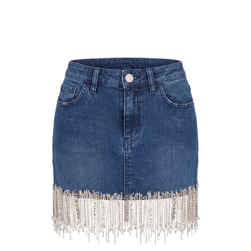 Blue Denim Women Skirt