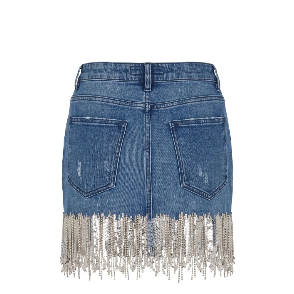 Blue Denim Women Skirt