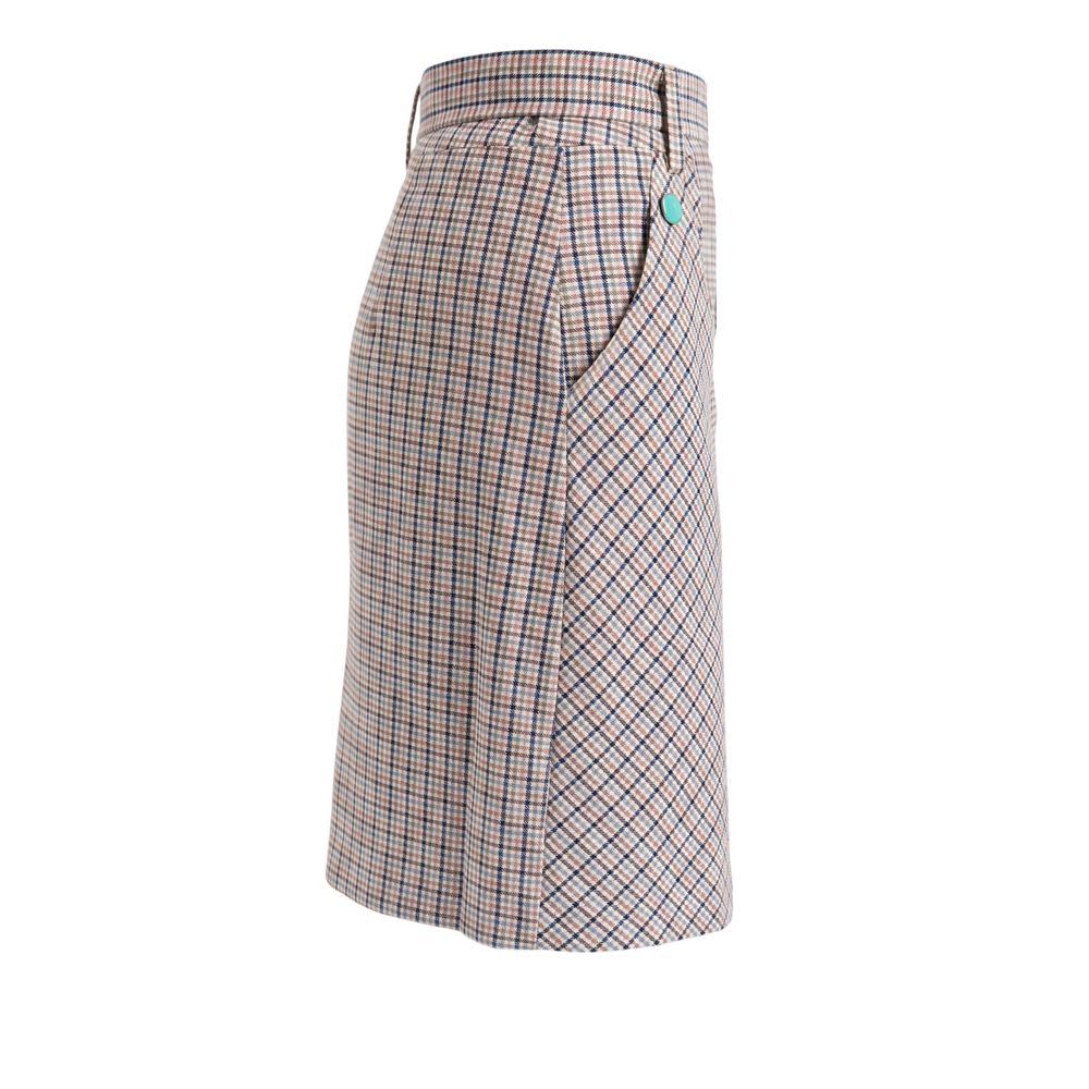 White Cotton Women Skirt