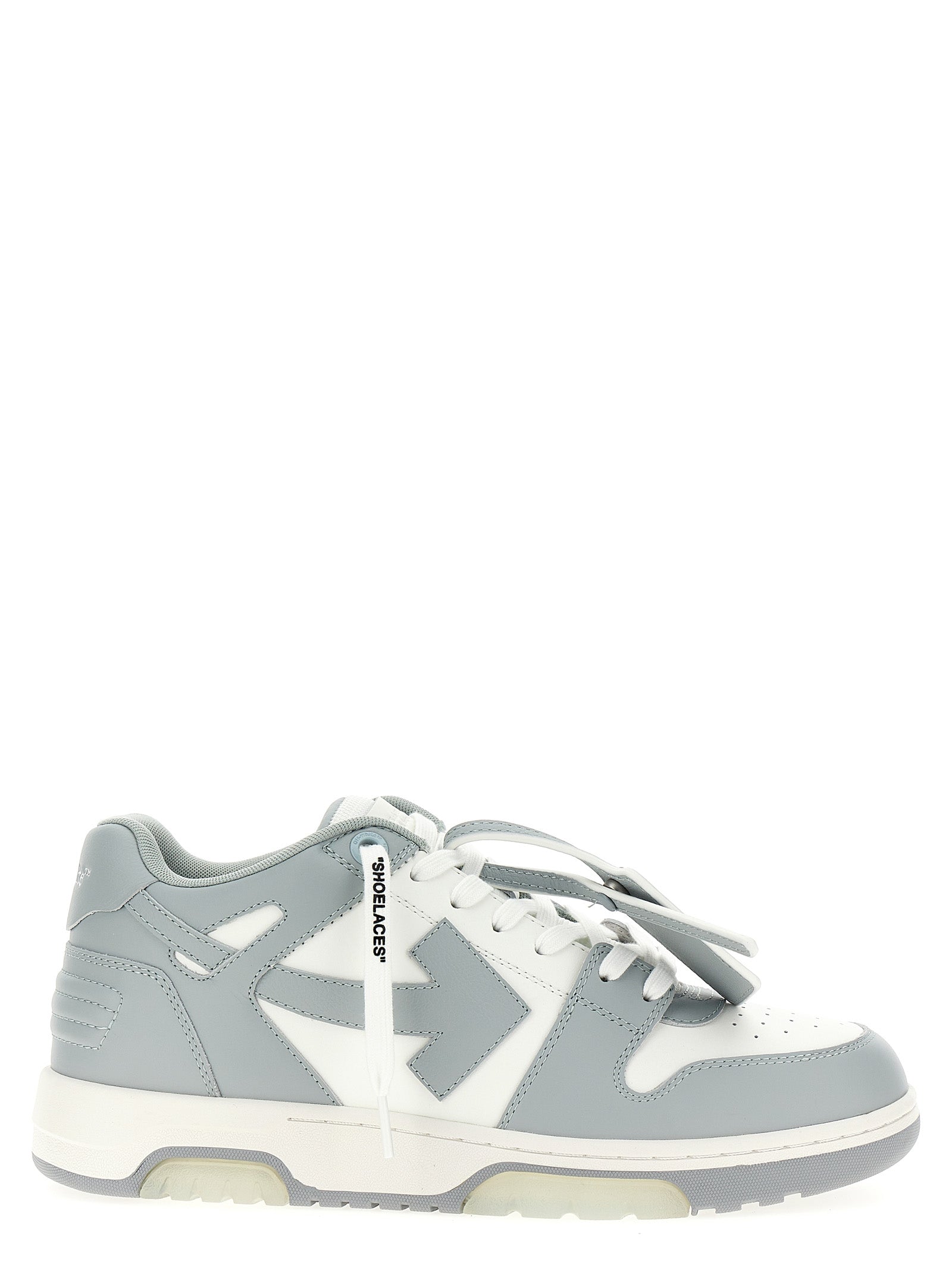 Gray Calfskin Low Top Sneakers