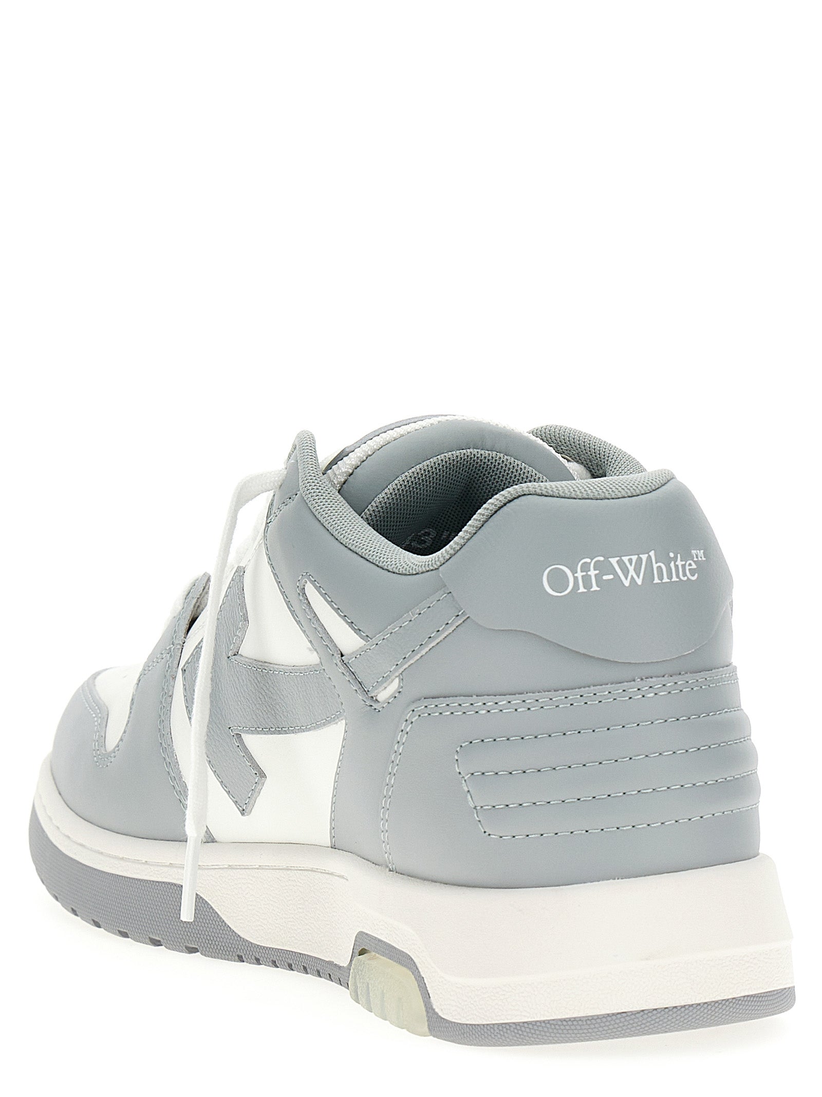 Gray Calfskin Low Top Sneakers