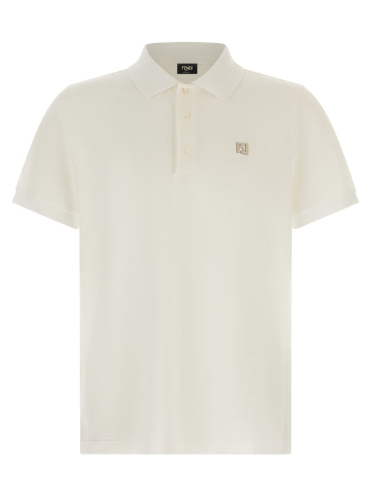 White Cotton Polo Shirt
