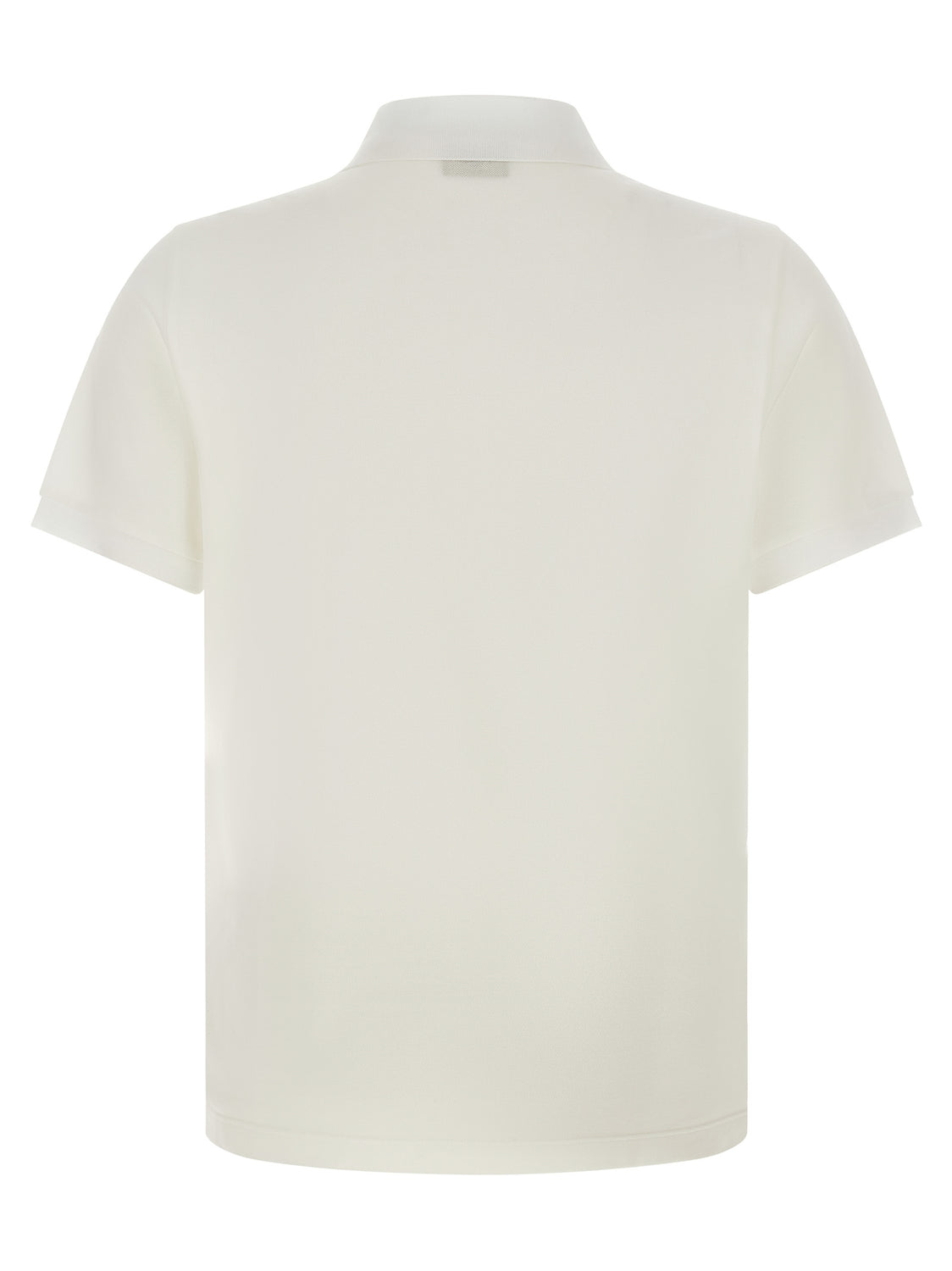 White Cotton Polo Shirt