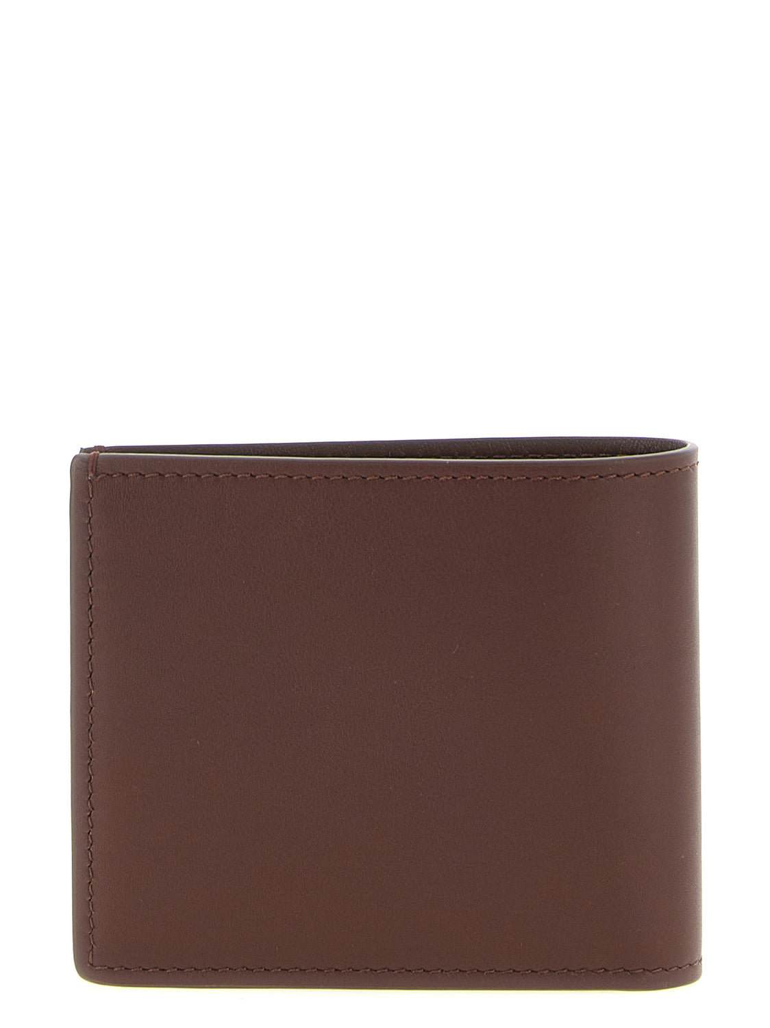Brown Calfskin Leather Wallet