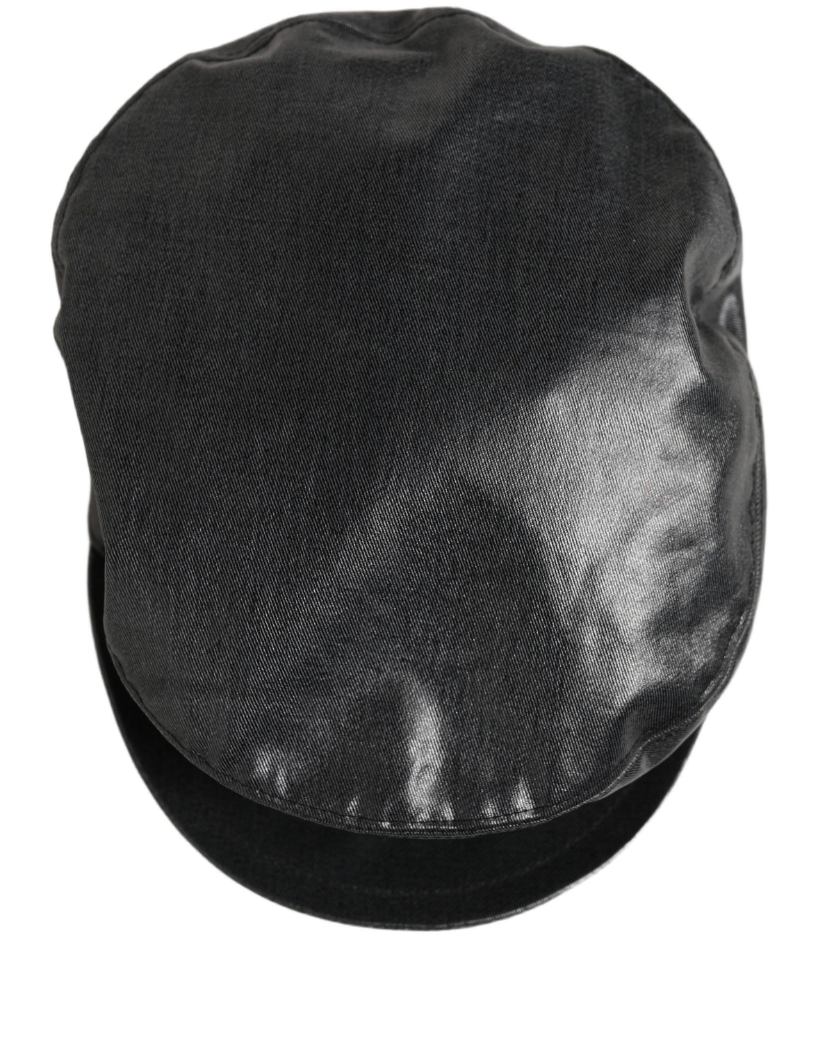 Black Cotton Gold DG Chain Baker Boy Capello Hat