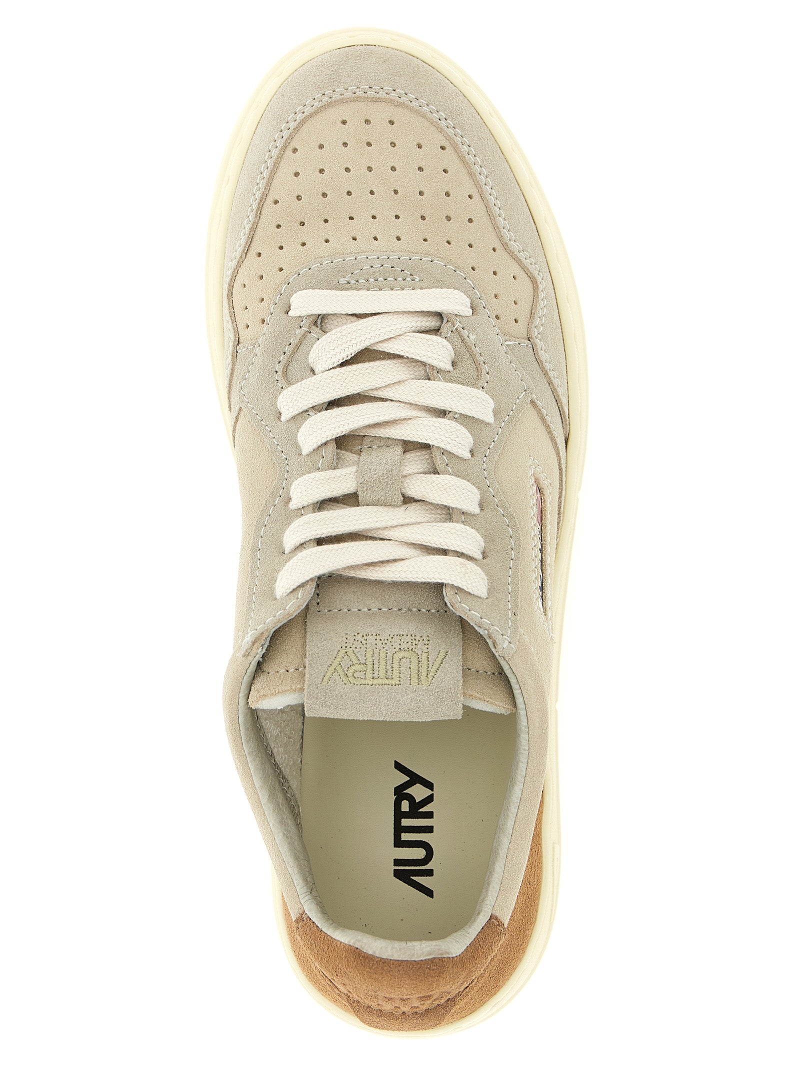 Multicolor Suede Leather Athletic Sneakers