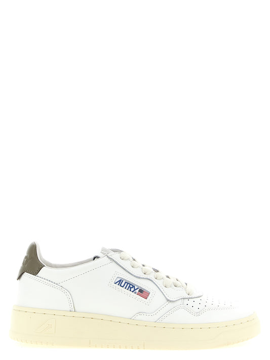 Bicolor Cowhide Low Top Sneakers
