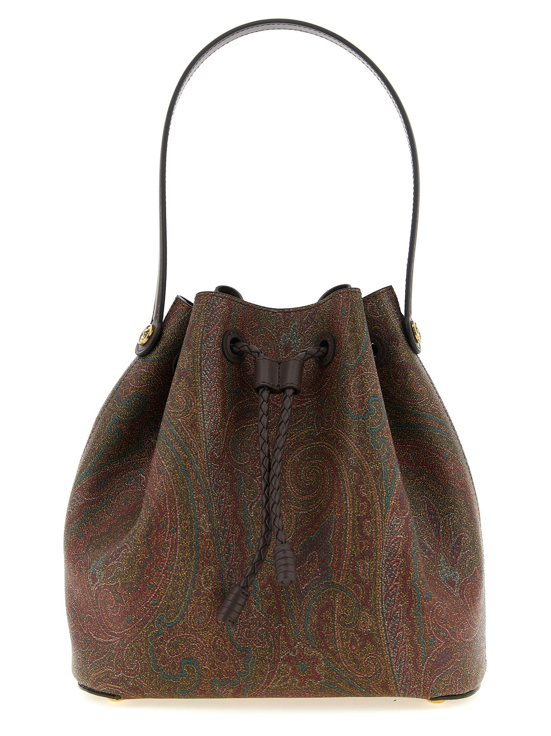 Brown Cotton Handbag