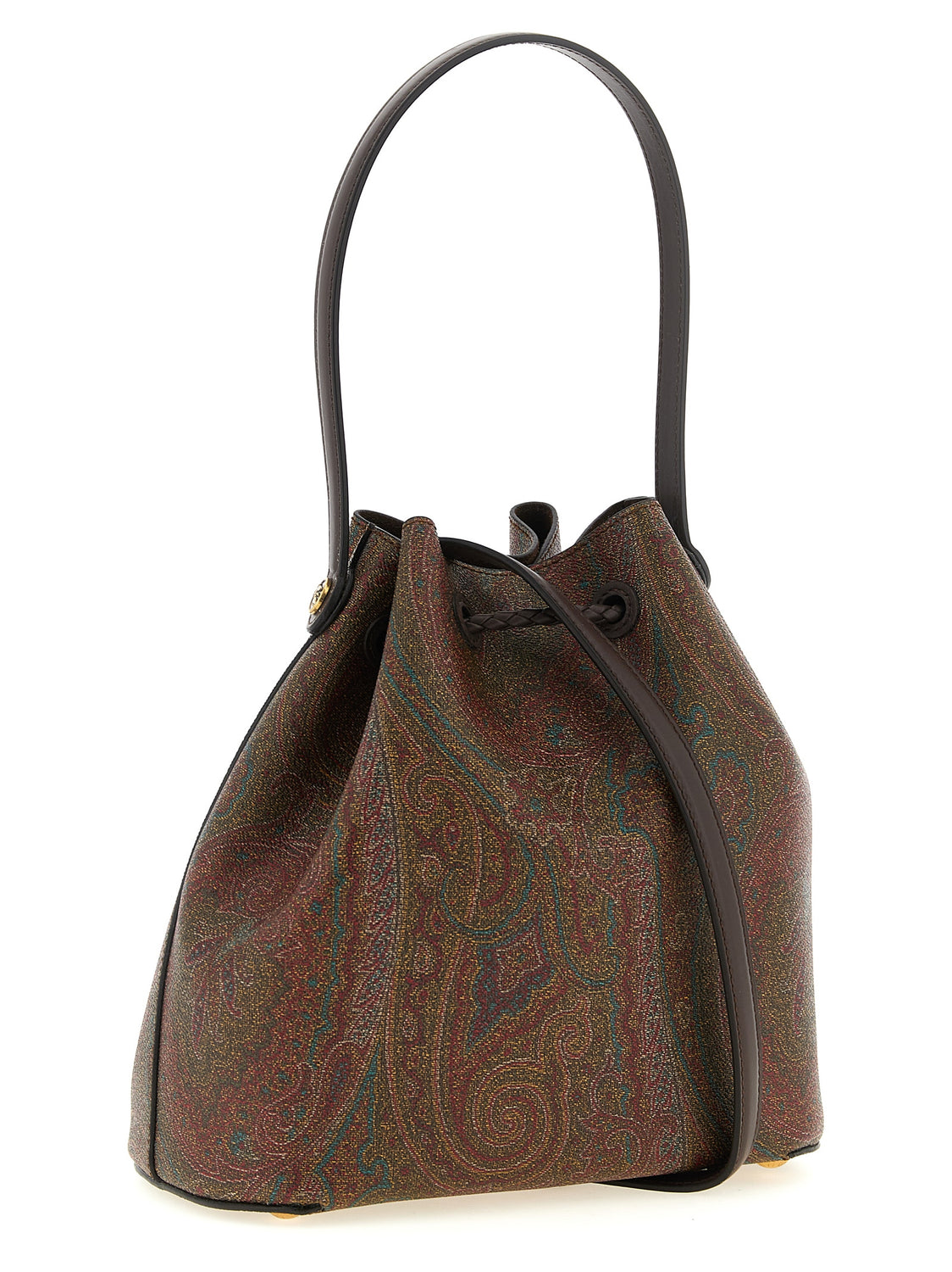 Brown Cotton Handbag