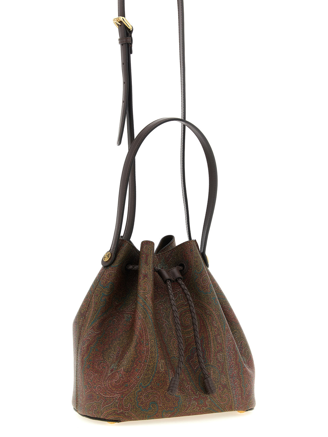 Brown Cotton Handbag