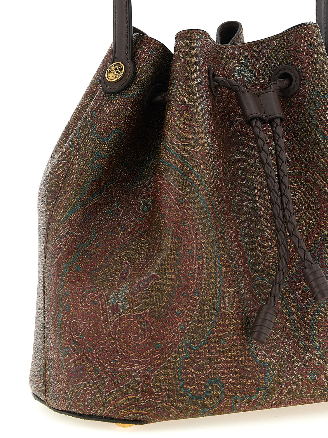 Brown Cotton Handbag