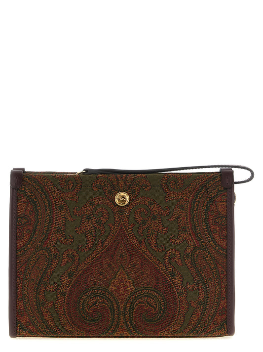 Multicolor Polyester Clutch Bag