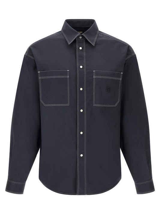 Blue Cotton Blouse