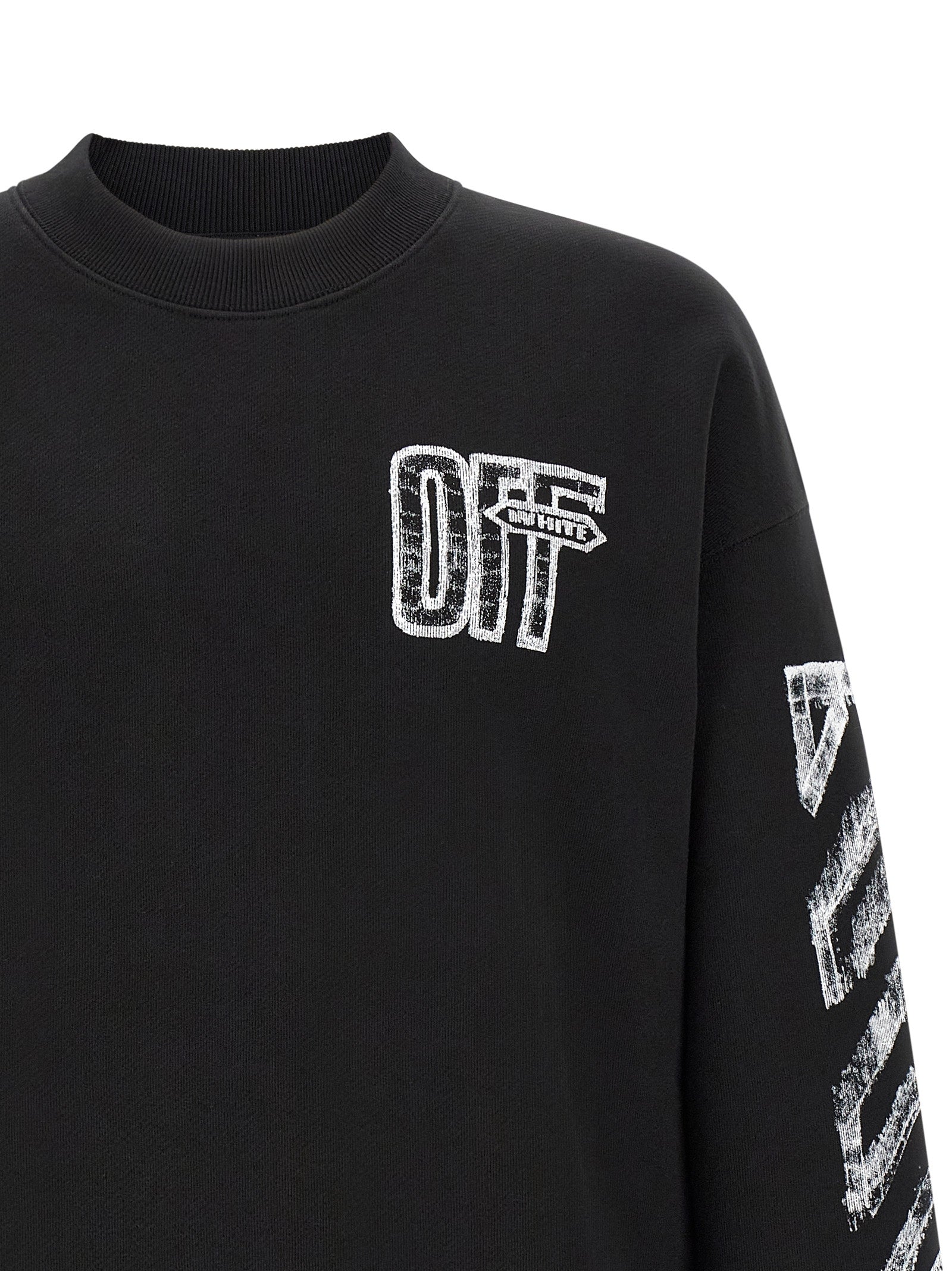 Black Cotton Sweatshirt