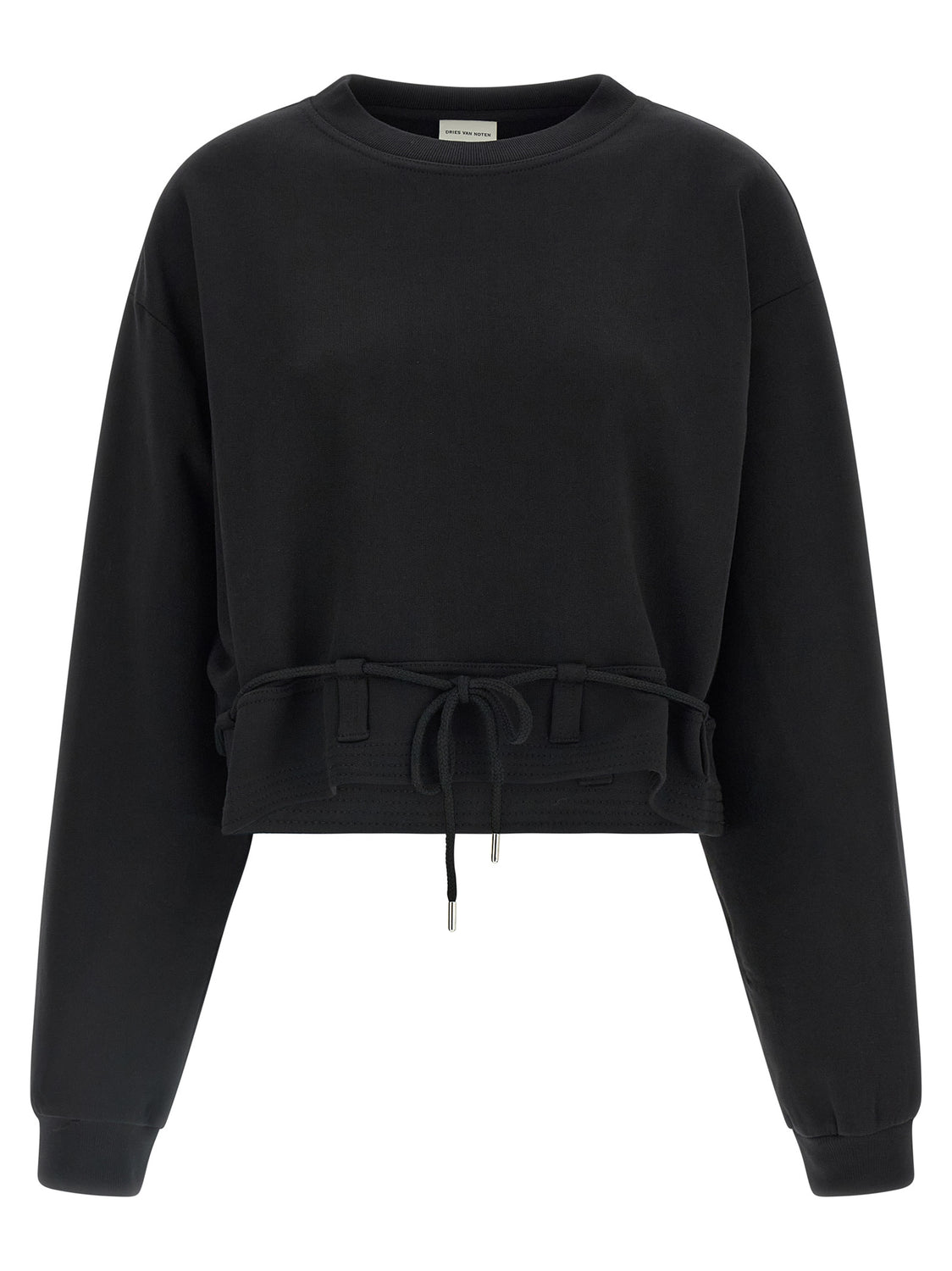 Black Cotton Sweatshirt