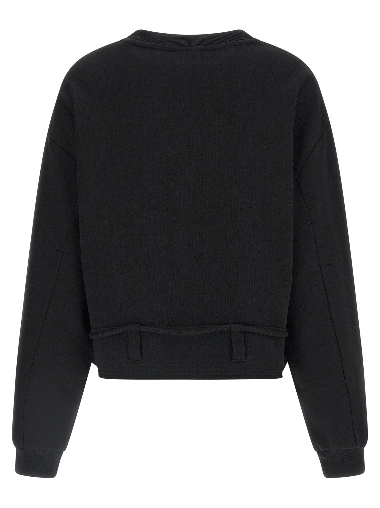Black Cotton Sweatshirt