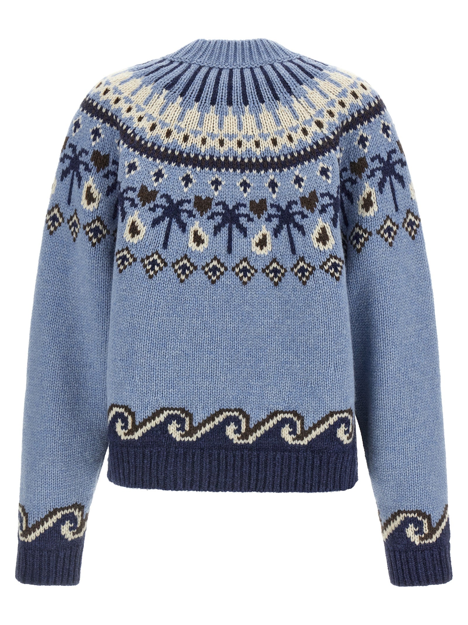 Blue Virgin Wool Cardigan