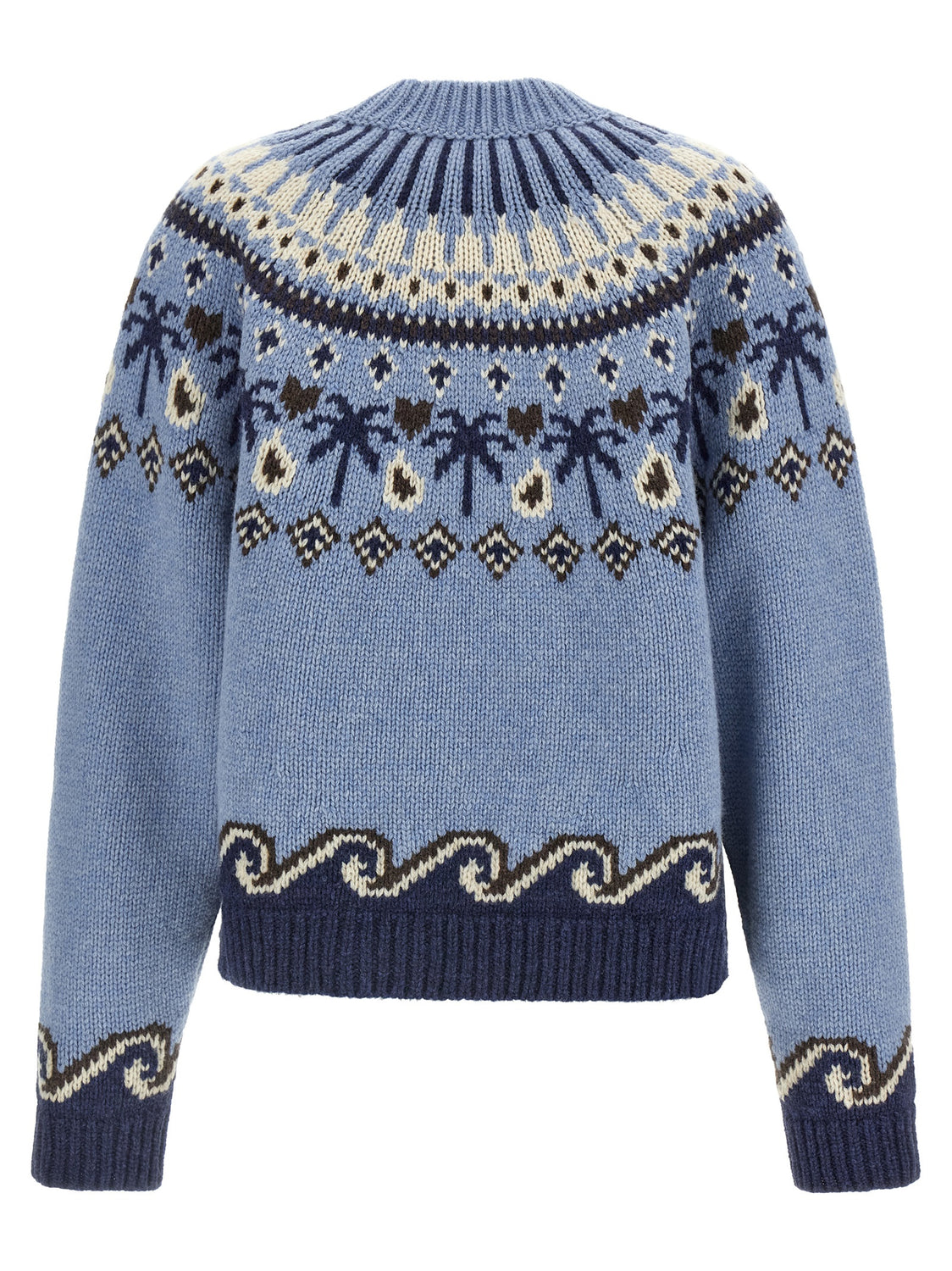 Blue Virgin Wool Cardigan