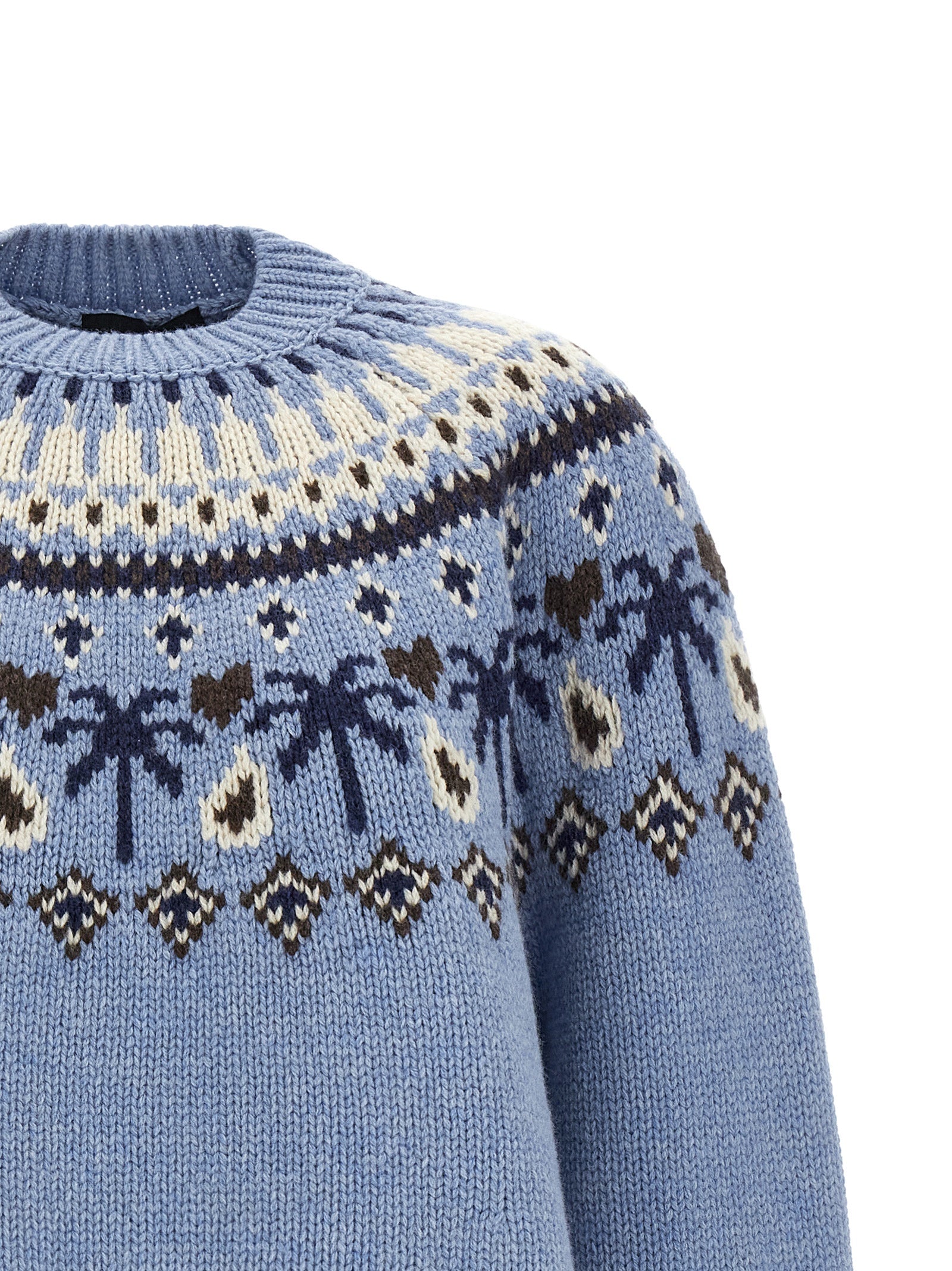 Blue Virgin Wool Cardigan