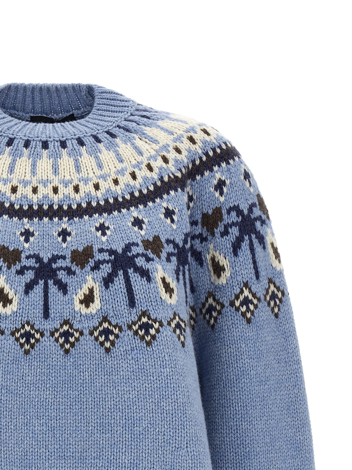 Blue Virgin Wool Cardigan