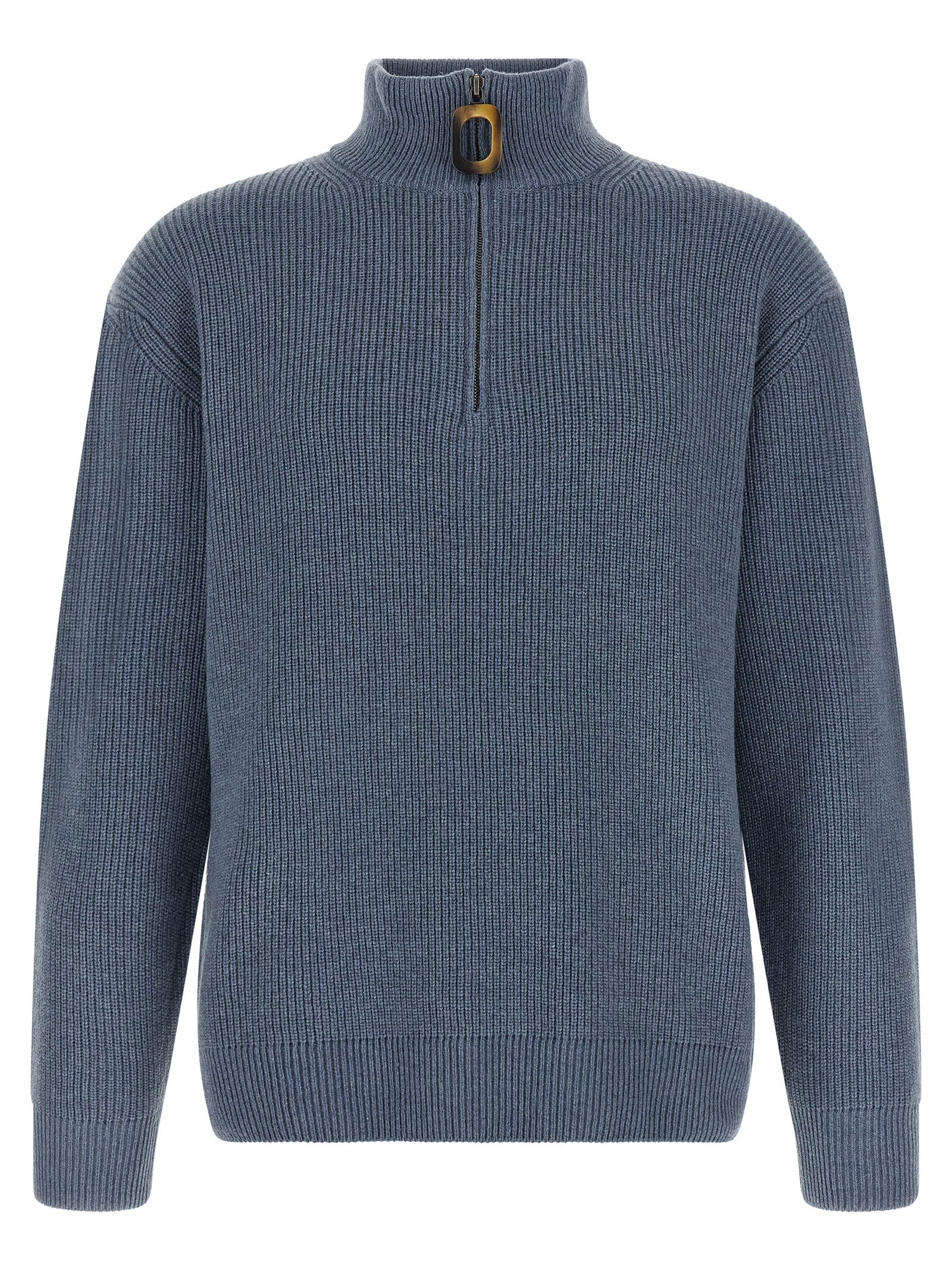 Blue Wool Cardigan