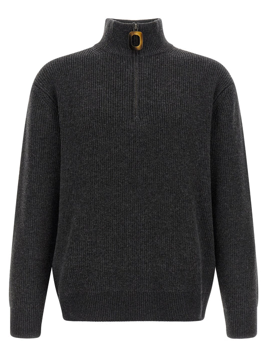 Gray Wool Cardigan