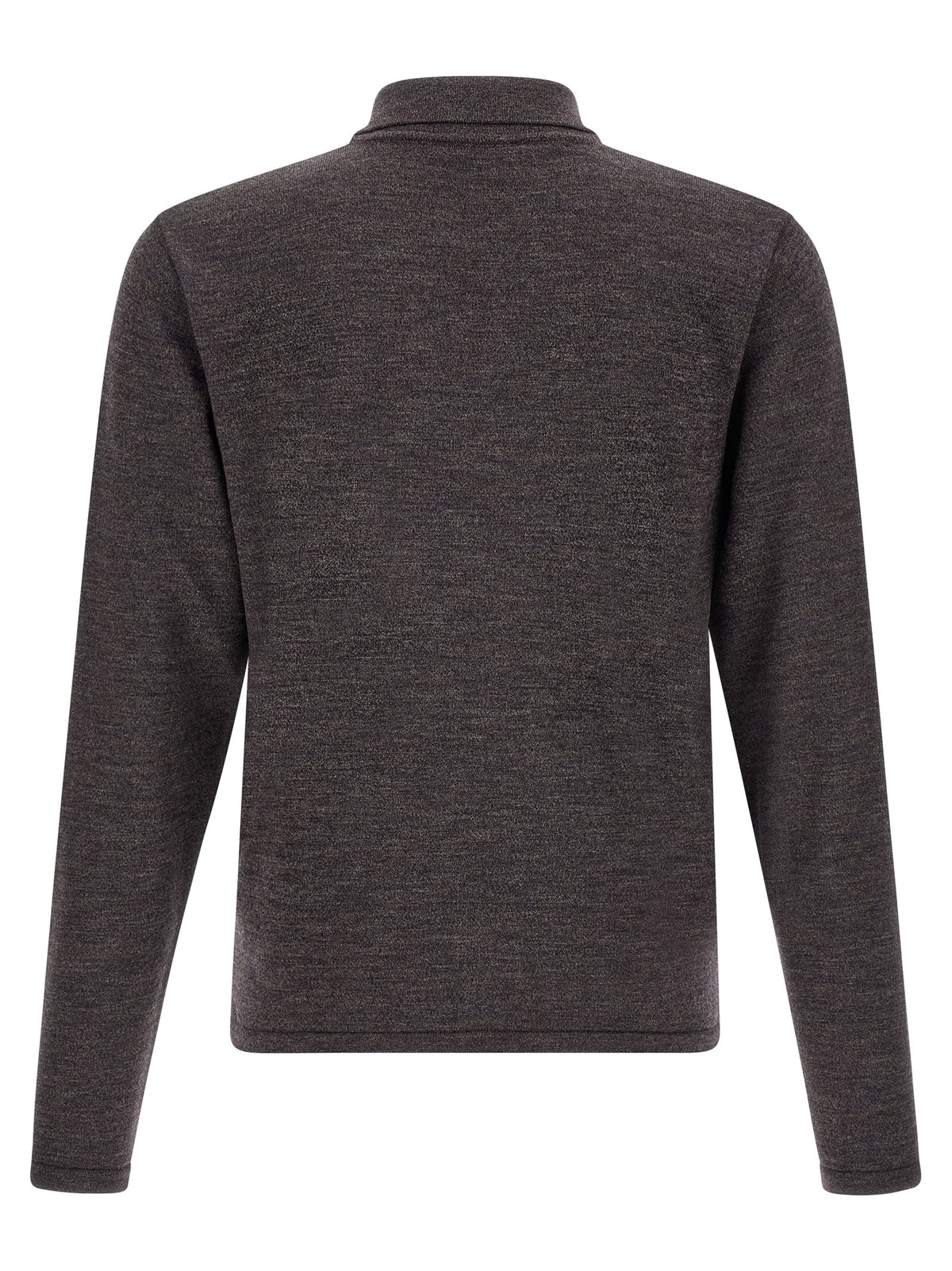 Brown Wool Polo Shirt
