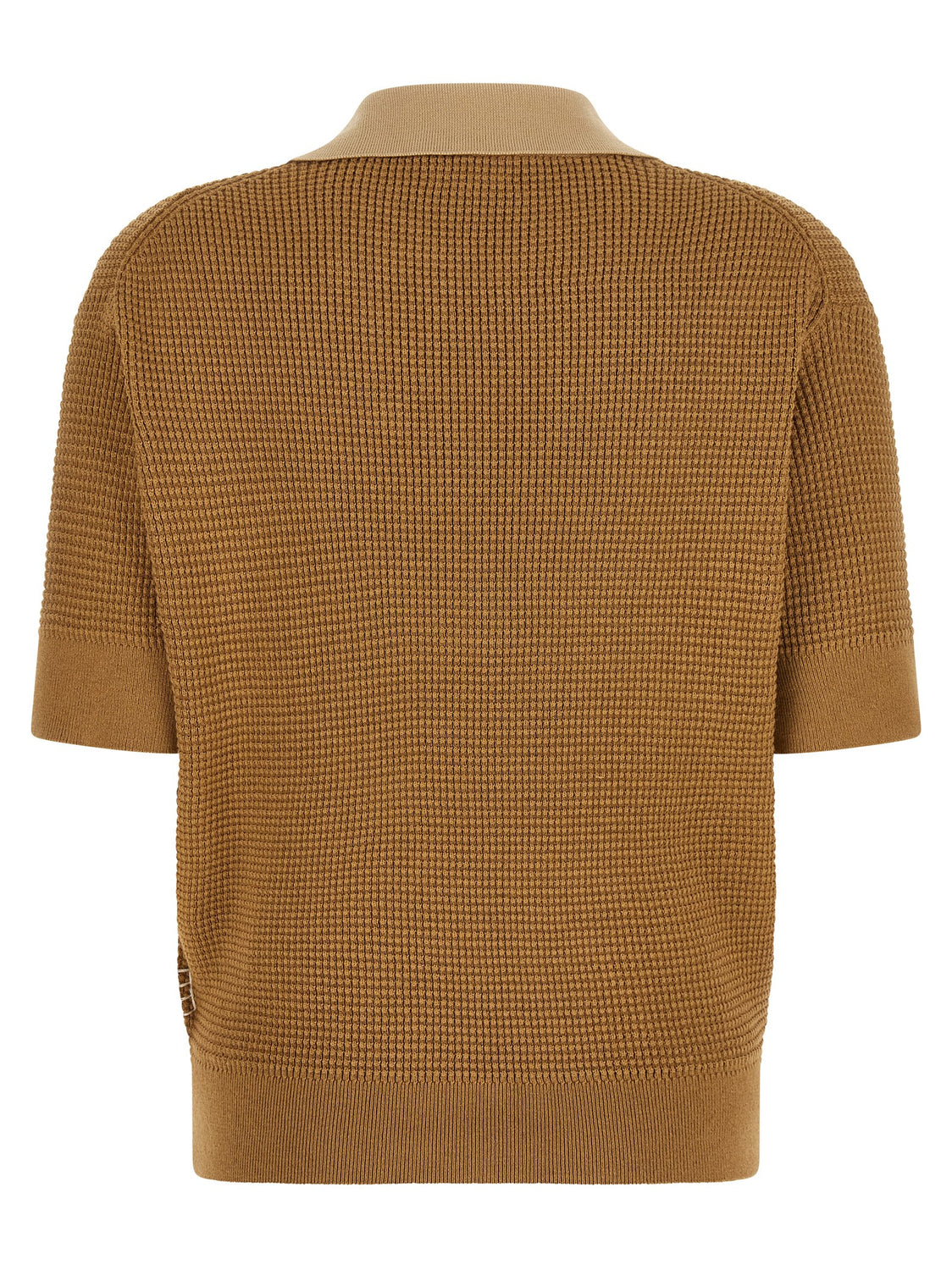 Beige Cotton Polo Shirt